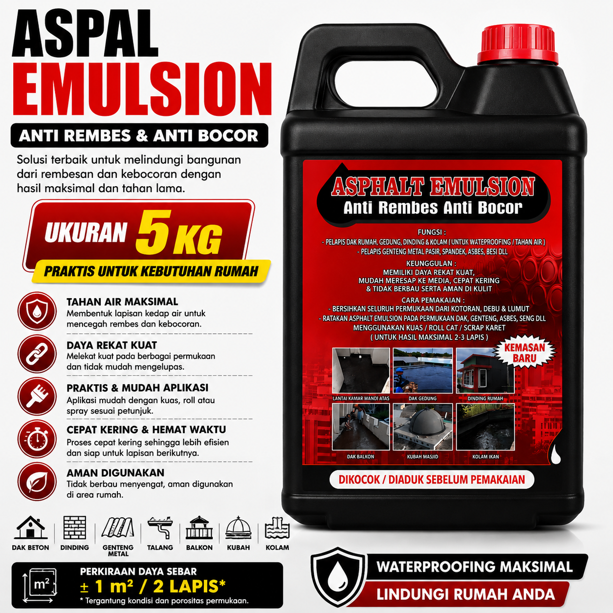 Asphalt Emulsion 5 kg